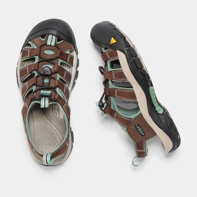 Sandalias Trekking Keen Newport H2 Para Mujer Marrom/Turquesa - Sandalias Keen Mexico (038721-GEI)